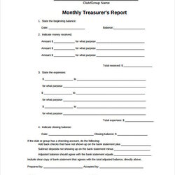 Superb Treasurer Report Template Excel For Your Needs Profit Treasurers Nonprofit Troop Audit Scouts Expense