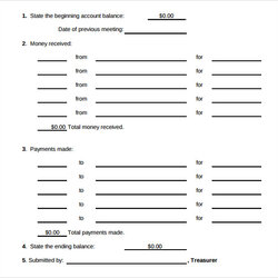 Cool Free Sample Treasurer Reports In Ms Word Report Template Templates
