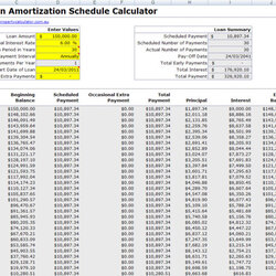 Exceptional Loan Amortization Schedule Spreadsheet Excel Mortgage Calculator Repayment Chattel Regard
