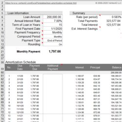 High Quality Amortization Schedule With Extra Payments Excel Tutor Loan