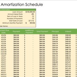 Perfect How To Create An Amortization Schedule With Extra Payments In Excel Loan Template