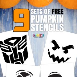 Spiffing Panthers Pumpkin Carving Template Guru Stencils