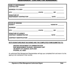 Preeminent Simple Contract Agreement Templates Forms Form Contractor Independent Template Sample Business