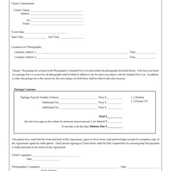 Very Good Great Contract Templates Employment Construction Photography Etc Template