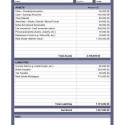 Fantastic Personal Financial Statement Templates Forms