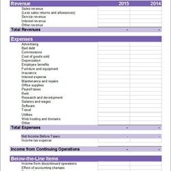 Financial Statement Template Check More At Excel Income Statements Billing