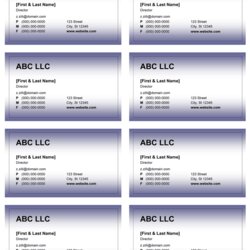 Excellent Word Business Card Blank Template Cards Design Templates Microsoft Calling Adding With Stunning