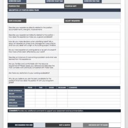 Worthy Free Interview Templates And Scorecards Template Form Brief Word