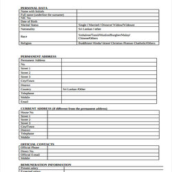Superior Interview Form Free Download Job Application