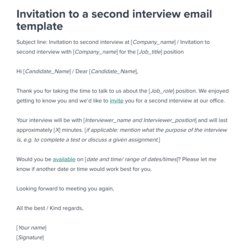 Swell Second Interview Invitation Email Template Workable Invite Candidate Round Interviews Via Resources