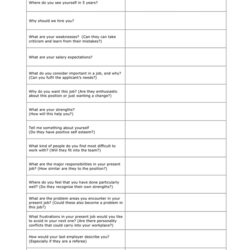 Peerless Interview Template Form In Word And Formats Page Of