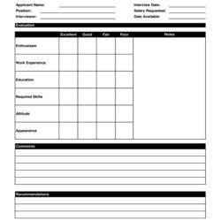 Smashing Blank Interview Template Fill Online Printable Summary Large