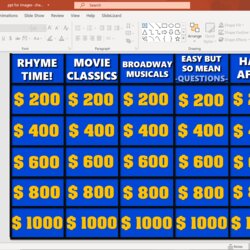Perfect Free Jeopardy Game Template For Teachers Blank Summary Image