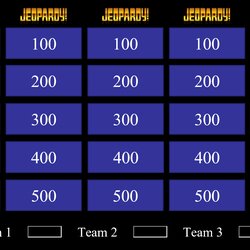 Tremendous Jeopardy Template Free Trivia Templates Scoreboard Question Creighton Macros Trigger Animations