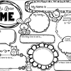 Out Of This World About Me Writing Template Whimsy Workshop Teaching All Printable Activities School