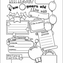Superior All About Me Printable Book Booklet