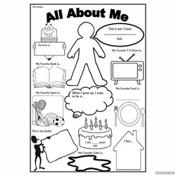 The Highest Quality All About Me Printable Template For Use Book