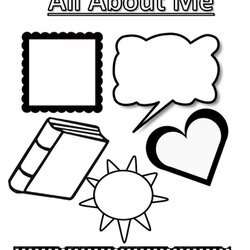 All About Me Sheet Teaching Resources Width