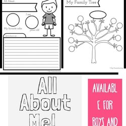 Preeminent All About Me Worksheet For Kids Free Printable Booklet Book Elementary Worksheets Preschool