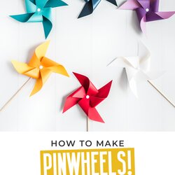 Spiffing How To Make Simple Pinwheel Free Printable Template Pinwheels Cut With This