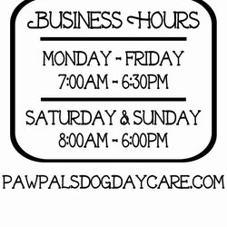 Cool Business Hours Sign Template Awesome Vinyl Decal Store
