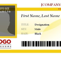 Vertical Id Badge Template Free Word Templates Printable Name Card Business Badges Excel Staff Remittance