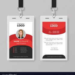 Champion Employee Id Badge Template Templates Pertaining Mailings Awesome Design