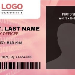 High Quality Id Badge Template Free Word Templates Card Name Choose Board Employee