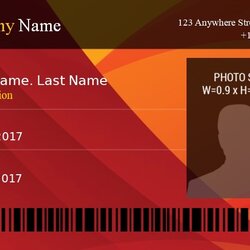 Admirable Employee Id Badge Template Free Download Ms Excel Templates