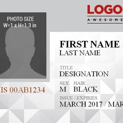 Vertical Id Badge Template Free Word Templates Printable Card Name Blank Badges Excel Tag Choose Board Logo