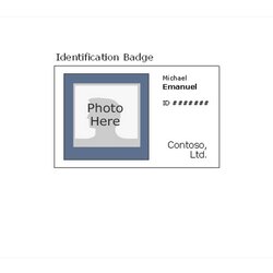 The Highest Standard Photo Id Badge Template Free Printable Templates Badges Employee Microsoft Company