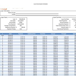 Superior Free Printable Amortization Schedule Templates