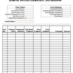 Amortization Schedule Template Free Word Templates Blank