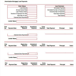 Fine Free Amortization Schedule Excel Documents Download Templates Template Loan