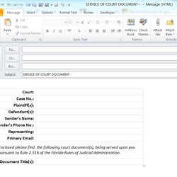 Creating Outlook Templates To Send Emails Of Frequent Type Media Email Template Signature Form Court Florida