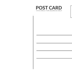 Champion Blank Postcard Template Word Adobe Post Card