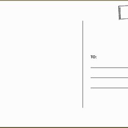 Matchless Free Postcard Template Of Templates Station Postcards