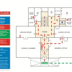 Brilliant Floor Evacuation Plan Template