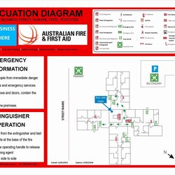 Peerless Emergency Evacuation Plan Template Australia Templates Sensational Fire Map Action Response Clarity