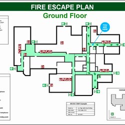 High Quality Evacuation Plan Template Fire Business Escape Diagram Building Editable Templates Luxury Of