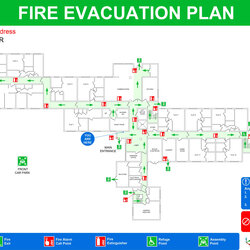 What Does Compliance Look Evacuation Fire Plans Plan Emergency Floor Business Safety Exit Map Office