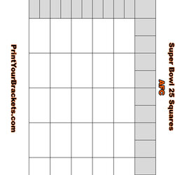 Sterling Free Printable Super Bowl Squares Template Copy