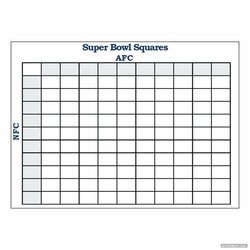 Sublime Super Bowl Squares Free Printable Football Template For Use