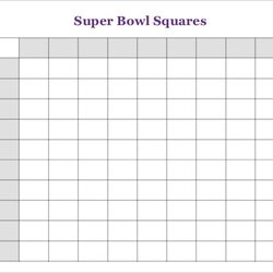 Out Of This World Super Bowl Squares Template Pool Square Printable Grid Olympics Office Excel Winter