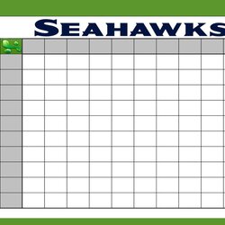 Great Super Bowl Squares Template