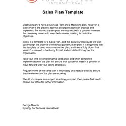 Worthy Sales Plan Strategy Templates Word Excel Template Business Basic Outline Sample Write Plans Kb