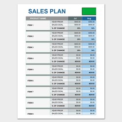 Free Sales Plan Templates And Examples Word Example Template