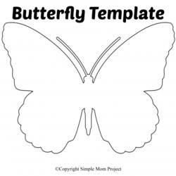 The Highest Quality Free Printable Butterfly Templates Template Coloring Simple Cut Stencil Print Pattern