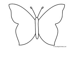 Outstanding Printable Cut Out Butterfly Templates Template Kb