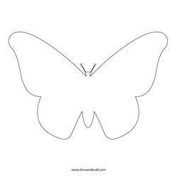 Swell Butterfly Stencil Monarch Adults Template